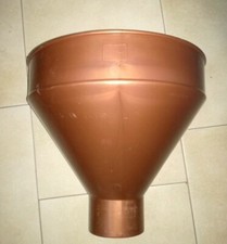 PLUVIALE COLOR RAME RACCOLTA ACQUA  GRONDAIA  IMBUTO PVC