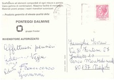 ANNULLO TARGHETTA UNA TANTUM CARTOLINA PONTEGGI DALMINE