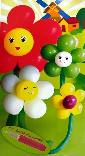 Diy ballonfigur fiori 65cm con - ballonfigur,