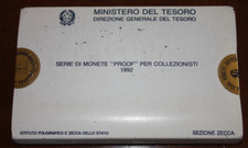 NL* ITALIA Divisionale 1992 11 Valori con 500 e 500 Lire ARGENTO PROOF set