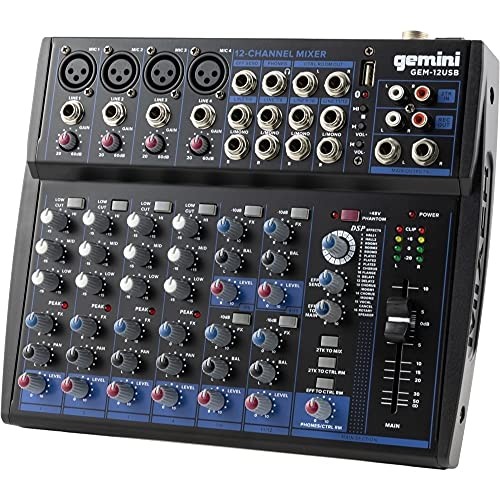 Gemini gem12usb mixer audio - gemini,