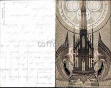 LIBERTY ART NOUVEAU-CHIESA CATTOLICA-AUTORE ANICHINI-TURRIS DAVIDICA-D5-89