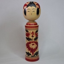 Vintage Kokeshi Doll 1900s Showa 21 Cm 8" Traditional Japanese Wooden Doll (M)