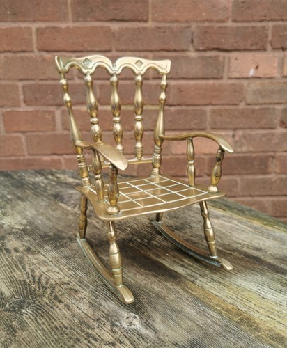 Grande sedia dondolo vintage - a,