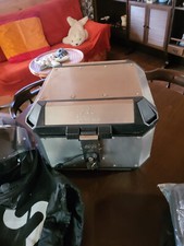 Baule 44 litri Givi + 2 piastre + spalliera in pelle + 3 chiavi