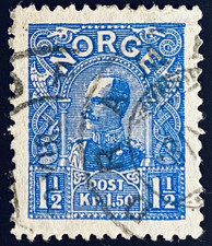Francobollo Norvegia Re Haakon