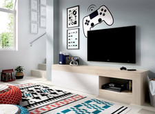 - Mobile Porta TV Averau, Credenza Bassa Da Soggiorno, Madia Da Salotto per Tele