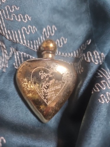 Bottiglia cuore vetro dorato