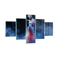 Quadro su Vetro 125x70cm Donna