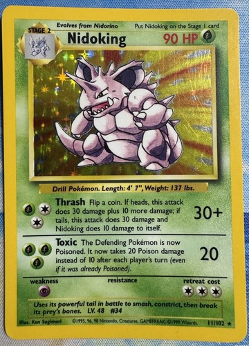 Pokemon tcg nidoking 102 - pokemon, 11/102
