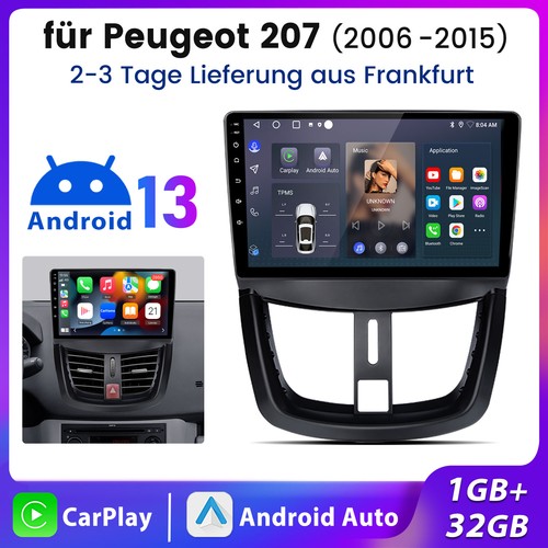 Für peugeot 207 2006 - 2006-2015, 9"