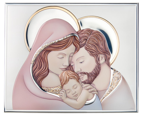 Sacra famiglia argento - famiglia,