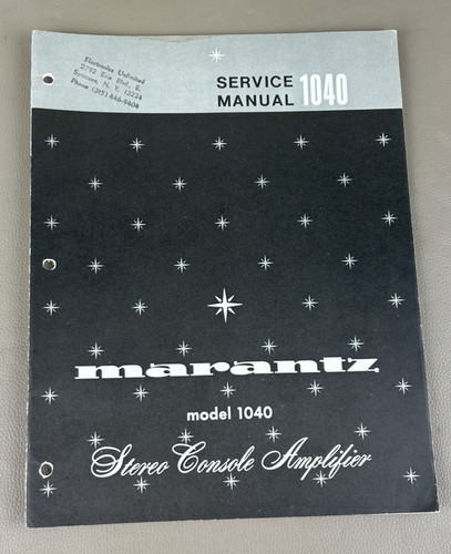 Marantz 1040 amplificatore - marantz,