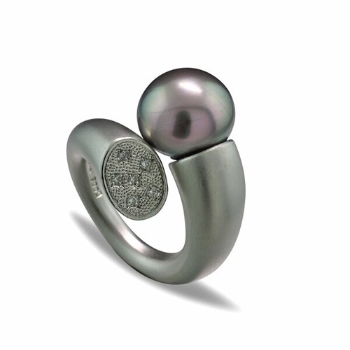 Anello perline perla - anello, di