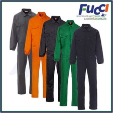 Tuta da Lavoro Meccanico Officina Carrozziere Multitasche Blu Payper 100% Cotone