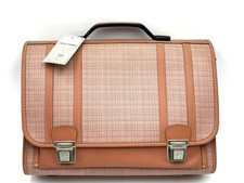 CARTELLA SCUOLA VINTAGE ADICA PONGO IN STOFFA TIPO MUNARI PELLETTERIE NUOVA # DZ