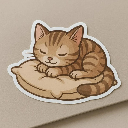 Gattino che dorme - , cuscino