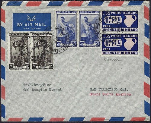 1951 lettera per s a - lettera, u.s.a.