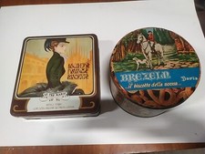 2 SCATOLE LATTA-VINTAGE-LE 3 MARIE-BISCOTTERIA FINISSIMA ASSORTITA+BREZELN-Doria
