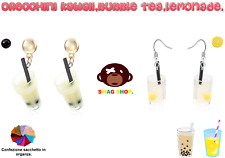 Orecchini,kawaii,bubble tea,boba,pendenti,hippie,hip hop,streetwear,etnico,rasta