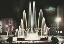 C2- Cp Cartolina San Remo Riviera dei Fiori Fontana Notturno - Fg Vg 