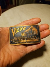 Antica etichetta dati Victor