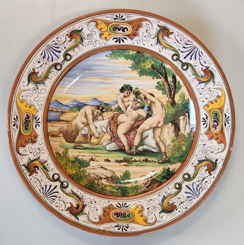 Grande antico piatto parata - antico,