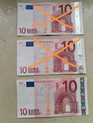 Banconota euro trichet - 10,