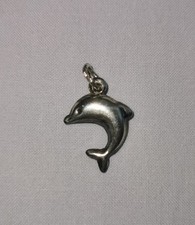  Ciondolo /Charm  Delfino ~ Argento 925 ~ Vintage Originale