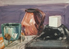 Brocca cubo ciotola natura