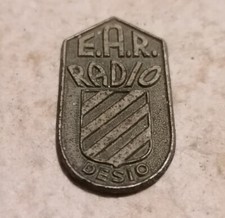 FREGIO STEMMA E.A.R. RADIO DESIO-ORIGINALE ANNI 40-50 RADIO A VALVOLE ANTICA VIN