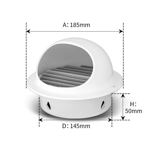 Cappa ventilazione in - cappa, di