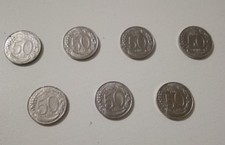 7 Monete 50 Lire Piccole Anno