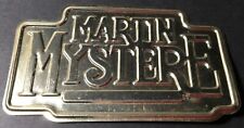 Martin Mystere rarissima Targa Metallo prova Bonelli priva di smaltatura 