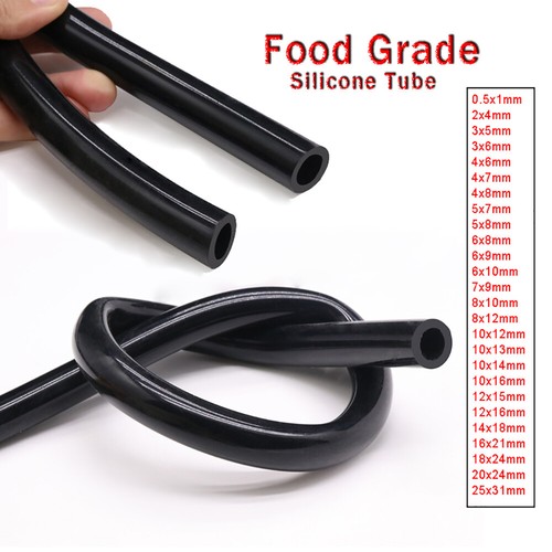 Tubo silicone nero - in,