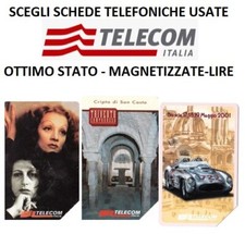 SCEGLI SCHEDE TELEFONICHE USATE TELECOM LIRE -BUONO/OTTIMO STATO - MAGNETIZZATE