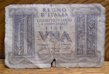 Banconota grezza vintage 1939