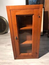 Vetrinetta piccola in legno da parete porta oggetti