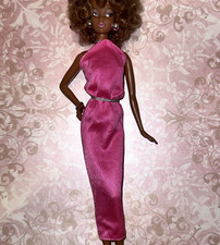 Barbie Vintage Superstar Epoca Rosa Maxi Halter Vestito Retrò ~ Mattel ⭐️