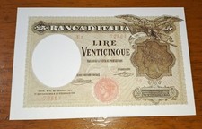lotto 2 banconota 25 lire