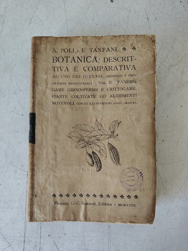 Botanica descrittiva - botanica, e