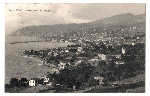 Antica cartolina san remo - san,