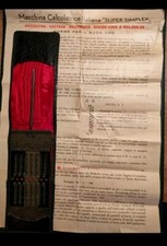 Super Simplex macchina calcolatrice antica 1940