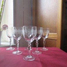 6 verres a vin blanc en