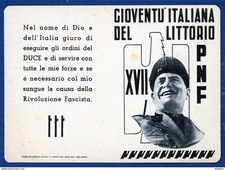 °°° tessera gioventù