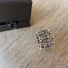Anello cimitero cuori cromati