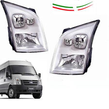 SET 2 FARO FANALE PROIETTORE ANTERIORE PER FORD TRANSIT 06 2013 H4 REG ELETTRICO