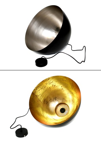 Lampada soffitto nera oro - lampada, da