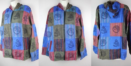 Giacca stonewash patchwork con - patchwork,