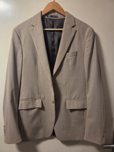 Zara blazer uomo beige - zara,